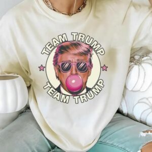 Bubble Gum Trump Shirt: Show Your Support in Comfort and Style 7 Bubble Gum Trump Shirt, Team Trump T-shirt, Comfort Colors T-shirt, Vote Trump Tee, Trump 2024, Size up for Oversized, Comfort Colors Tee3