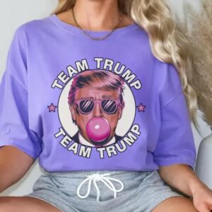 Bubble Gum Trump Shirt: Show Your Support in Comfort and Style 7 Bubble Gum Trump Shirt, Team Trump T-shirt, Comfort Colors T-shirt, Vote Trump Tee, Trump 2024, Size up for Oversized, Comfort Colors Tee3