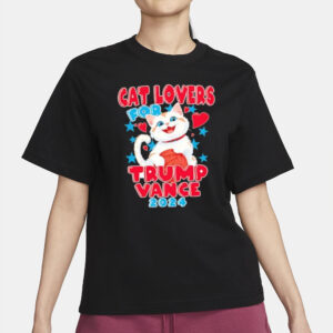 Cat Lovers for TRUMP VANCE 2024: The Purrfect Political Fashion Statement 6 Cat Lovers For TRUMP VANCE 2024 fashion trends shirt2