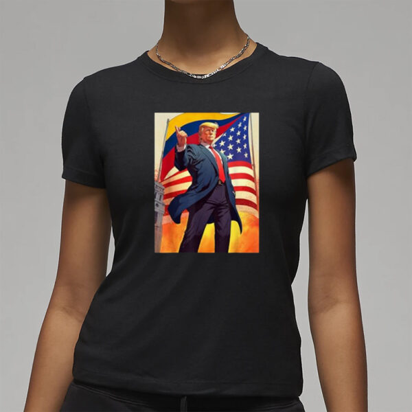 Colombians for Trump 2024 Pro Trump Colombianos Por Trump T-Shirt3