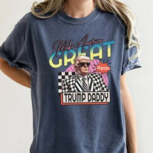 Patriotic Trump Tee: Show Your Support for America and Trump in Style 7 Comfort Colors Shirt, Checkered Trump Tee, Trump Daddy Tee, Make America Great Again Tee, Republican Tee, Trump Campaign Tee, Trump 2024 Tee3