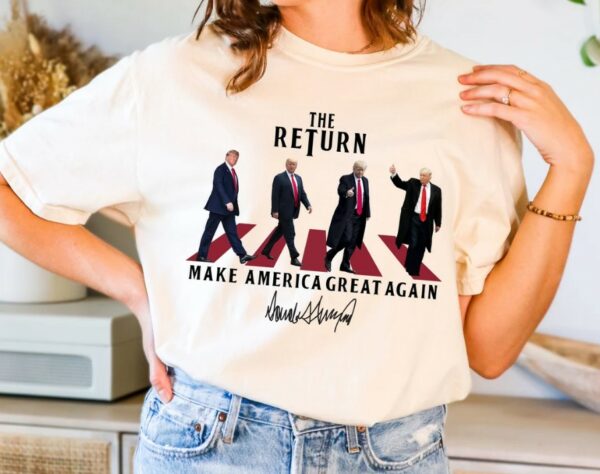 Comfort Colors The Return Make America Great Again-Trump Walking Shirt for Shirt and More, Trump Shirt Beetles Funny Trump Shirt, Trump 2024