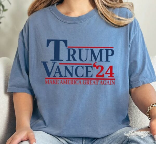 Comfort Colors Trump 2024 Shirt, Trump Vance 24, Trump 2024 Election, JD Vance Shirt, MAGA Trump 2024, Never Surrender Donald Trump T-Shirt1