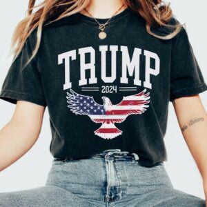 Patriotic Pride: Comfort Colors® Trump 2024 American Flag Pro-America Shirt 4 Comfort Colors® Shirt, Trump 2024 Shirt, American Flag Shirt, Pro Trump Shirt, Pro America Shirt,Trump 2024 Shirt,Republican Shirt,MAGA 20241