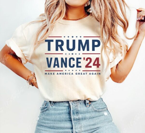 Comfort Colors® Trump 2024 Shirt, Trump Vance 24 Shirt, President Trump, JD Vance Shirt, Republican Shirt, Donald Trump, Trump Supporter Tee