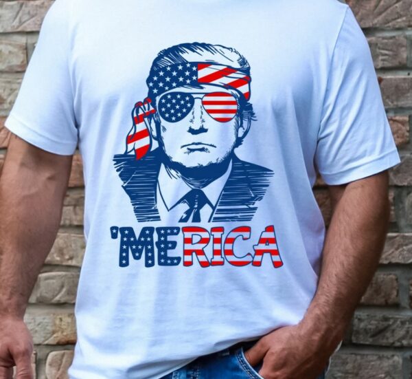 Custom 4th of July Shirt,Trump 'Merica Shirt,Trump Shirt,4th of July Shirt,American Shirt,4th of July party,Independence Day,Patriotic tee3