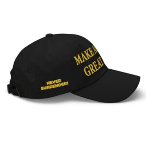 President Trump Unveils the BLACK: A Revolutionary New Product 7 DARK MAGA - GOLD MAGA HAT