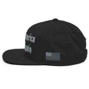 Dark Gothic MAGA Snapback: Elon Musk's Rally Hat 9 Dark Goth MAGA - Snapback Hat - Elon Musk's Rally hat