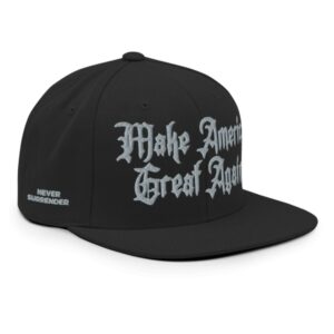 Dark Gothic MAGA Snapback: Elon Musk's Rally Hat 8 Dark Goth MAGA - Snapback Hat - Elon Musk's Rally hat cap