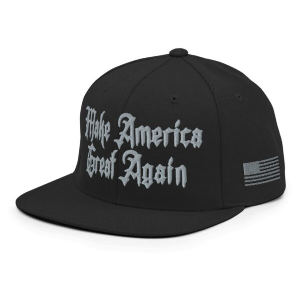 Dark Goth MAGA - Snapback Hat - Elon Musk's Rally hat caps