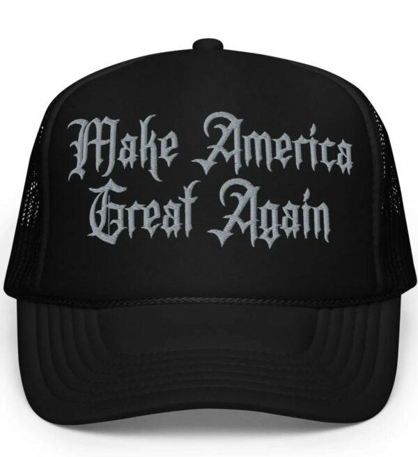 MAGA Trucker Hat: Dark Gothic Style for Patriots - Image 3