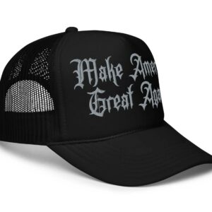 MAGA Trucker Hat: Dark Gothic Style for Patriots 7 Dark Gothic MAGA Trucker Hats US