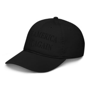 Embroidered Black Hat: Show Your Dark MAGA Pride 6 Dark MAGA Embroider Black Hat Cap