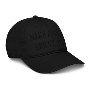 Embroidered Black Hat: Show Your Dark MAGA Pride 9 Dark MAGA Embroider Black Hats