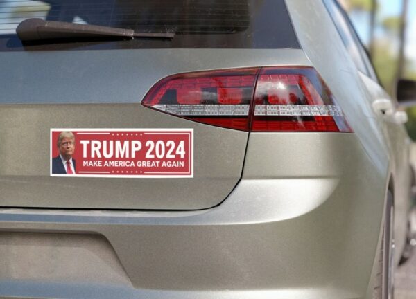 Donald Trump 2024 Car Magnet Political Car Decal Patriotic Bumper Sticker Republican Campaign Merchandise Conservative Gift Election 20241