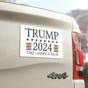 Donald Trump 2024 Car Magnet, Take America Back, Trump For President, American Patriot, Gift for Mom & Dad, Vote Trump 2024 Car Magnets.1