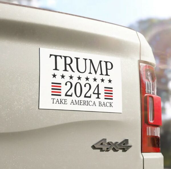 Donald Trump 2024 Car Magnet, Take America Back, Trump For President, American Patriot, Gift for Mom & Dad, Vote Trump 2024 Car Magnets.1