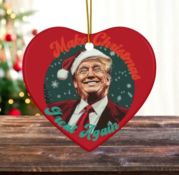 Donald Trump 2024 Ornaments Make Christmas Great Again Ceramic Ornaments Sets 1pc 3pc 5pc10pc Christmas Ornaments Holiday Political Decor2