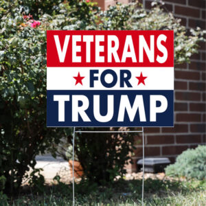 Show Your Support: Military Veterans for Trump 2024 Yard Signs 7 Donald Trump 2024 Signs, Military Veterans For Trump Yard Sign3