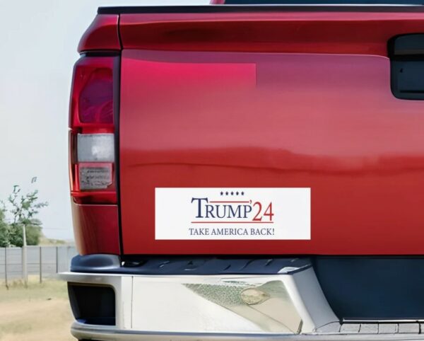 Donald Trump Bumper Magnet, President Election 2024 Car Magnet, Take America Back Bumper Magnet