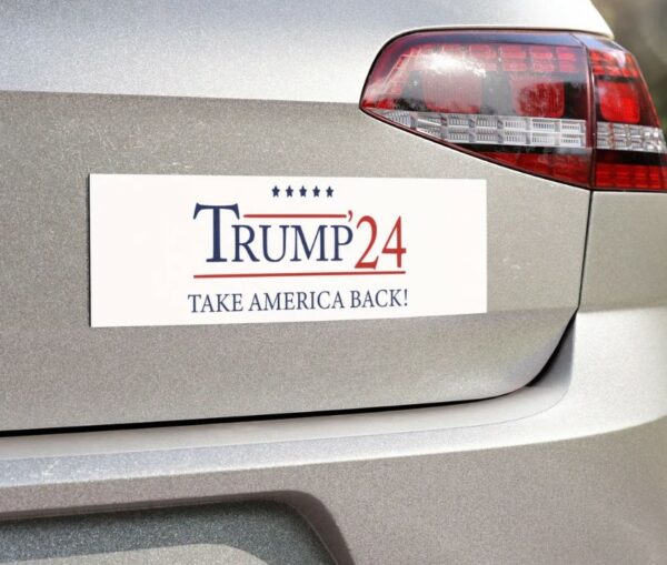 Donald Trump Bumper Magnet, President Election 2024 Car Magnet, Take America Back Bumper Magnet2