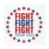 Donald Trump Fight Fight Fight Car Magnet - Election 2024 Supporter, Presidential Campaign Memorabilia, Conservative Gift, Patriotic Voter,