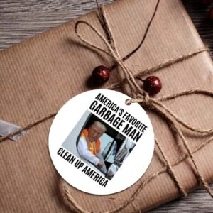 Donald Trump Garbage Truck Christmas Ornament: The Perfect Gag Gift for Political Junkies 3 Donald Trump Garbage Truck Ornaments