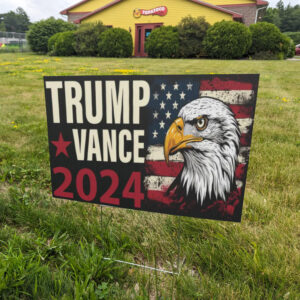 Show Your Support: Donald Trump JD Vance 2024 Eagle Design Yard Signs 5 Donald Trump JD Vance 2024 Eagle Design Signs, Pro MAGA Yard Sign1