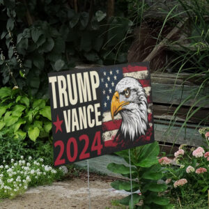 Show Your Support: Donald Trump JD Vance 2024 Eagle Design Yard Signs 6 Donald Trump JD Vance 2024 Eagle Design Signs, Pro MAGA Yard Sign2