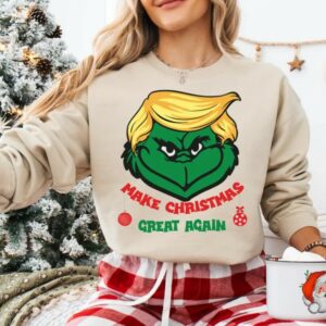 Make Christmas Great Again with Trump's Festive Sweatshirt: Show Your MAGA Spirit 4 Donald Trump Make Christmas Great Again Sweatshirt, Funny Trump Christmas Shirt, President Trump Tee, Trump MAGA Shirt1