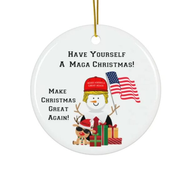 Donald Trump Ornament - Trump Christmas Ornament - Maga Ornament - Trump Ornament - Ornaments - Make American Great Again Ornament3