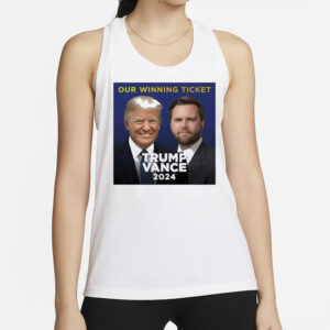 Trump Vance 2024: Our Winning Ticket T-Shirt 6 Donald Trump Our Winning Ticket Trump Vance 2024 Shirt2