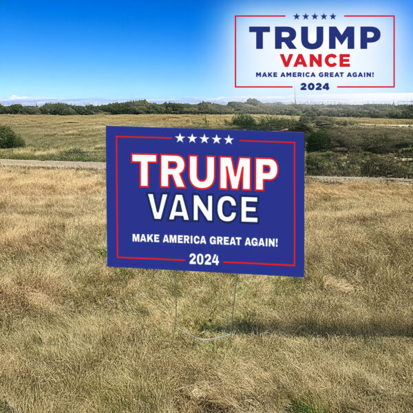 Donald Trump President JD Vance, Trump Vance 2024 lawn Yard Sign3