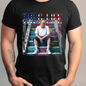 Thug Life Donald Trump Shirt: Patriotic Outfit for Trump 2024 5 Donald Trump Thug Life Shirt, Patriotic Outfit, Donald Trump Shirt, President Trump, Sarcastic Donald Trump Tee, Funny Trump 20241
