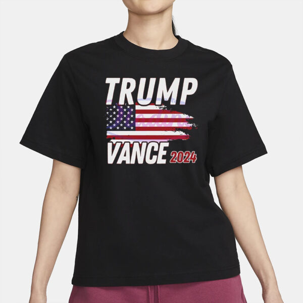 Donald Trump Vance 2024 Flag Maga Shirt2