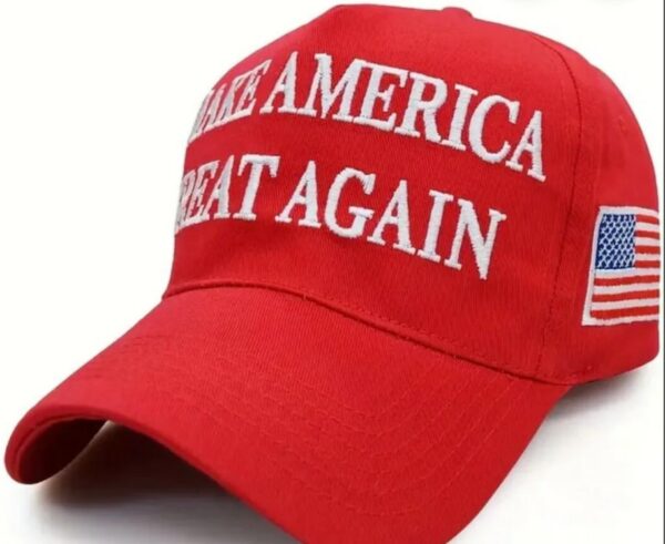 Donald Trump offical hat Take AMERICA Back TRUMP 2024 campaign Royal and red available Wear the official hat of the Donald -4 logo spots1