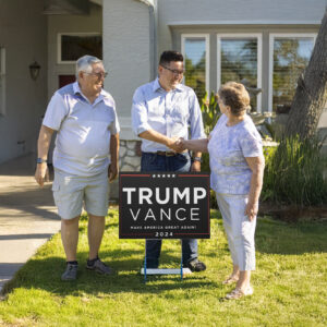 Elon Musk Trump Vance 2024 Political Yard Sign 7 ELON MUSK TRUMP VANCE sign US