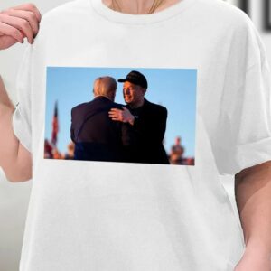 Elon Musk and Trump Shirt, Elon Jumping at Rally Tshirt, Elon Musk Supports Trump Shirt, Dark MAGA, Political Shirt, Sweatshirt, Hoodie2