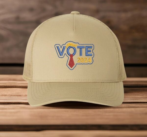 Embroidered Vote 2024 Hat, Vote For Trump Cap, Trump 2024 Trucker Hat, Trump 2024 Hat, Trump Trucker Hat, Adjustable Trump Cap2