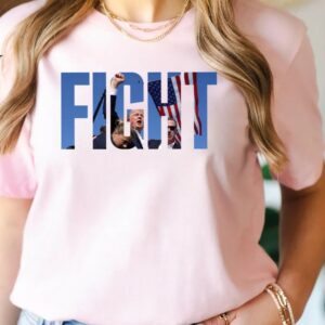 Anti-Trump Political Statement T-Shirt: Fight Trump, Never Surrender 5 Fight Trump Shirt, Trump Assassination T-Shirt, Donald Trump Shooting Tee, Never Surrender Tee, Republican Shirt, Election Shirt1