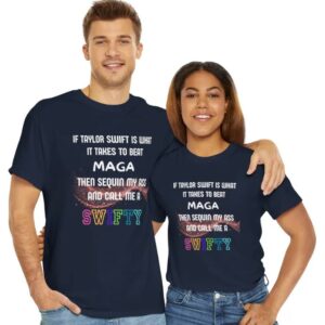 Anti-Maga Swifty: Cheeky Sarcastic Shirt for Democracy Defenders 7 Funny Anti Maga Shirt, Taylor Swift, Swifty Fan, Anti Trump Shirt, Funny Gift for Friend, Save Democracy, Cheeky Sarcastic Shirt3