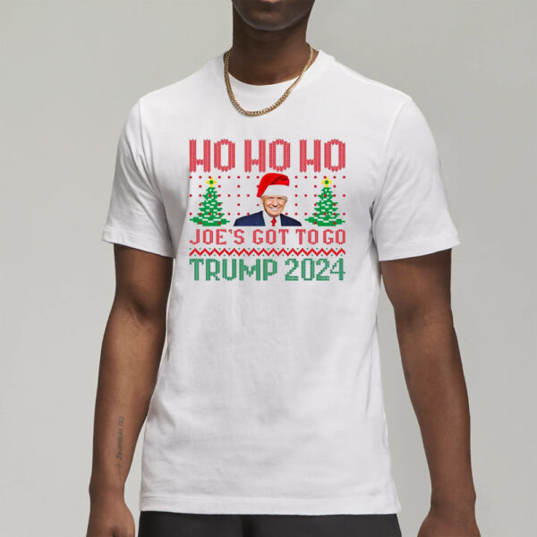 Funny Trump 2024 Christmas Shirt,Sarcastic Trump Xmas Shirt,Anti-Biden T-Shirt3