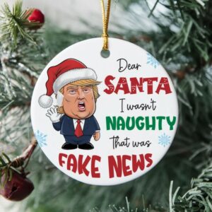 Trump Christmas Ornament: Festive Keepsake for Political Enthusiasts 5 Funny Trump Christmas Ornament, Donald Trump Xmas Keepsake, Political Trends, Christmas Tree Ornament, Fight For America, Gift For Her Him1