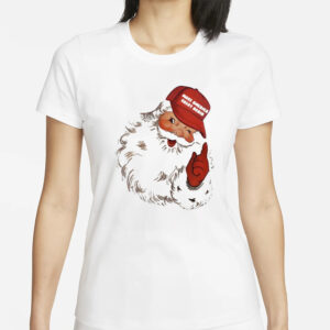 Deck the Halls with Laughter: Hilarious Trump Santa T-Shirts 5 Funny Trump Hat Santa t-shirts1