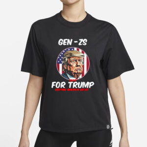 Gen Zs for Trump: Keep America Great 2024 T-Shirts 5 Gen Zs For Trump Keeping America Great President 2024 T-Shirts1
