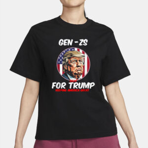 Gen Zs for Trump: Keep America Great 2024 T-Shirts 6 Gen Zs For Trump Keeping America Great President 2024 T-Shirts2