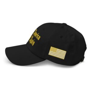 MAGA Hat: Gold Dark Gothic Edition 8 Gold Dark Gothic MAGA Hats