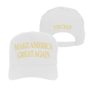 Show Your Patriotism with the Gold White MAGA Hat 3 Gold White MAGA Hat