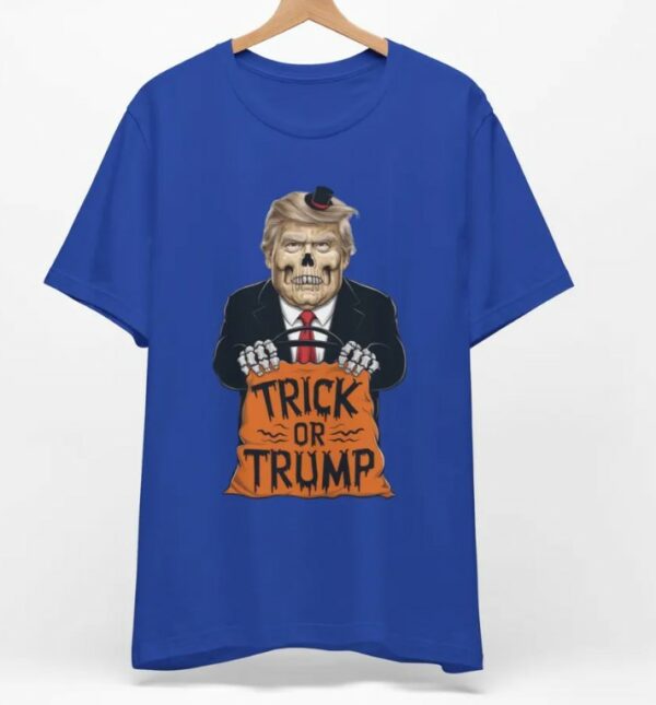 Halloween Trump Shirt, Trick or Trump Shirt, Donald Trump Shirt, Trump Skeleton Shirt, US 2024 Election Shirt, Halloween Politics Shirt1