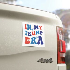 In My Trump Era Car magnet, Elections 2024 car decal, Election 2024 bumper sticker, Trump bumper sticker, Trump car magnet 4 In My Trump Era Car magnet, Elections 2024 car decal, Election 2024 bumper sticker, Trump bumper sticker, Trump car magnet1